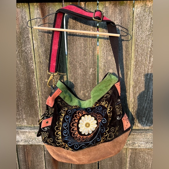 EUC Vintage Lucky Brand Hobo Shoulder Bag - Picture 9 of 16